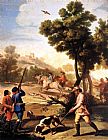 Francisco De Goya Canvas Paintings - The Quail Shoot